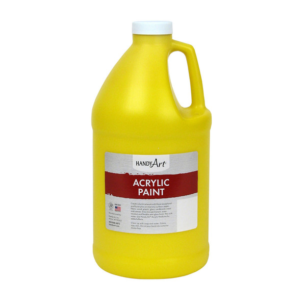 Handy Art Acrylic Paint Half Gallon, Chrome Yellow 102-010